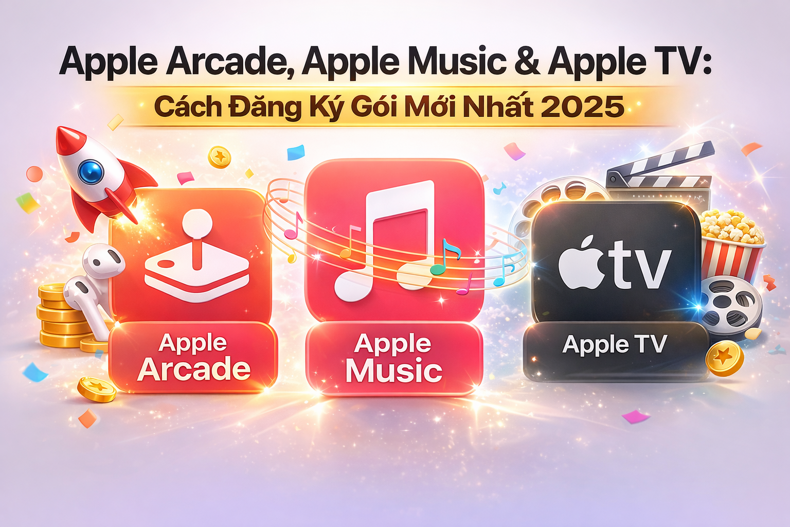 Kids Store - Woo Product Template 1 Gói Apple Arcade, Music, TV+ & Fitness
