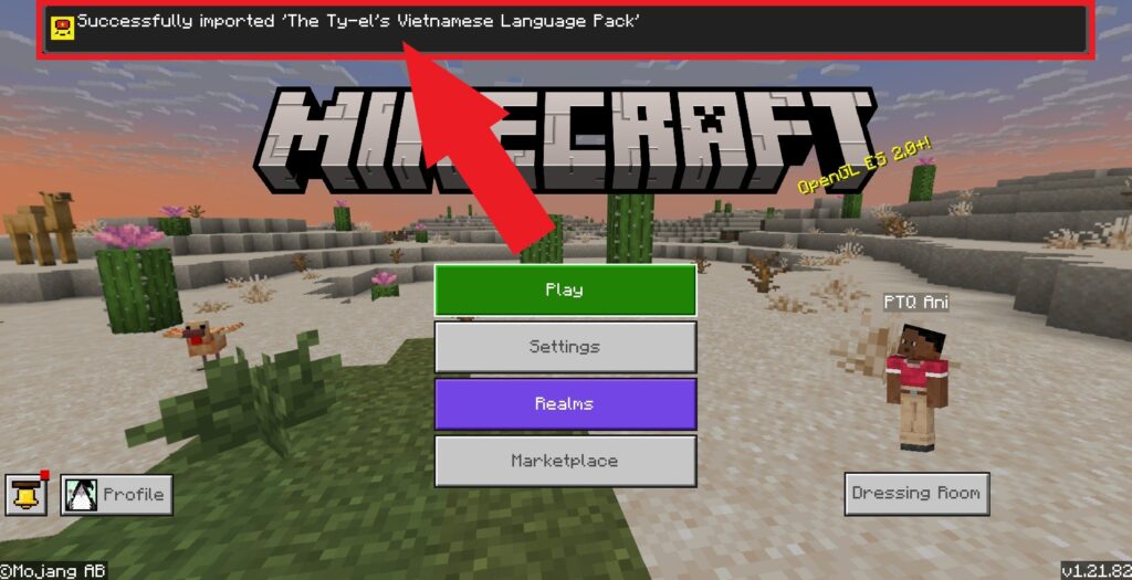 Hướng Dẫn Cài Đặt Gói Tiếng Việt Cho Minecraft PE/BE 1 Cài Đặt Gói Tiếng Việt Cho Minecraft