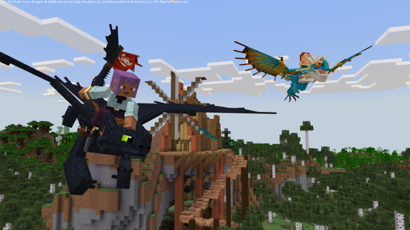 How to Train Your Dragon Add-On Trở thành kỵ sĩ rồng trong Add-On Minecraft! 4 Bí Kíp Luyện Rồng” (How to Train Your Dragon)