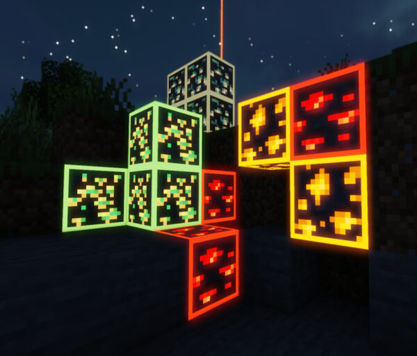 Quặng phát sáng cho sinh tồn Minecraft