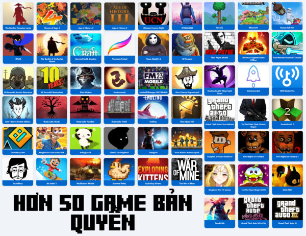 Tài Khoản ID Apple Tải Game Bản Quyền Appstore Hơn 50 Ứng Dụng