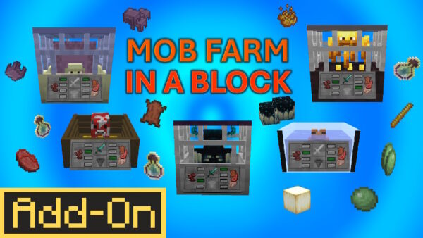 Mob Farm in a Block Add-On - Việt hóa