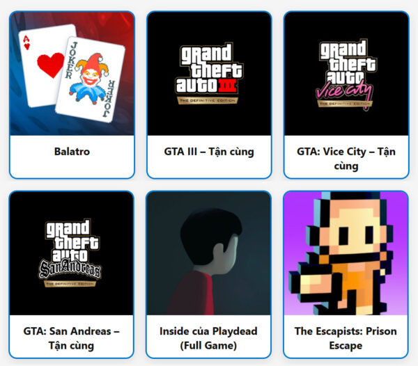 Tài Khoản ID Apple Tải Game Bản Quyền Appstore - GTA, inside full, Balatro