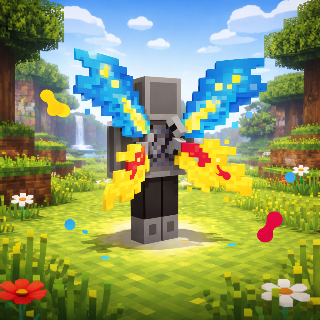 Kids Store - Woo Product Template 1 Paint Wings - Cánh Sơn Nghệ Thuật (Minecraft Java & Bedrock Edition)